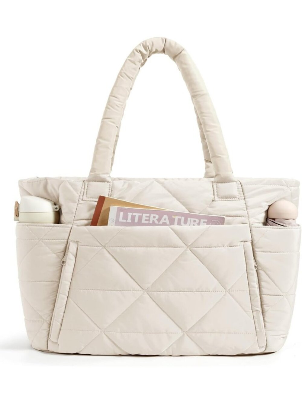 Stylish Large Puffer Tote Bag for Women | Versatile Shoulder Bag for Work